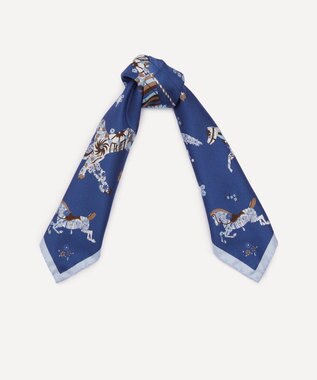 LIBERTY. エモリー キャンキャン シルクスカーフ 45 ネイビー