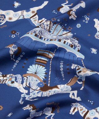 LIBERTY. エモリー キャンキャン シルクスカーフ 45 ネイビー