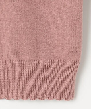 ANY KIDS 肩フリル しあわせタッチ ニット ピンク