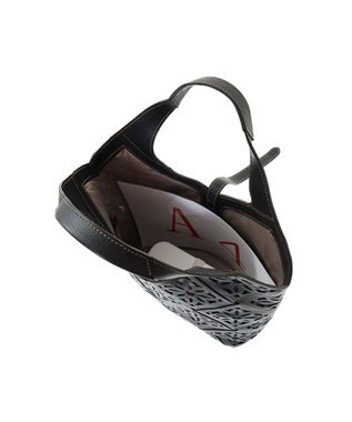 genten サステナブルカットワーク トートバッグ（大） クロ