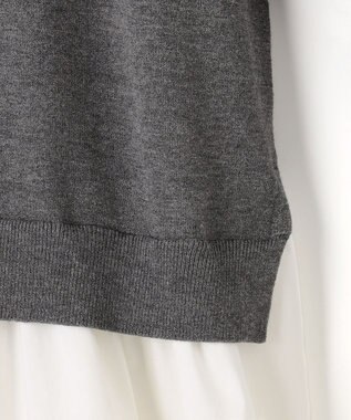 組曲 バルーンドッキングワンピース グレー系