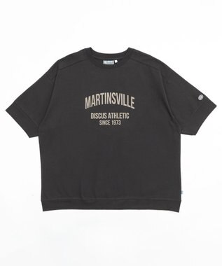 WEGO 【綿100%/MLサイズ展開】DISCUS　ルーズカレッ１００％ ブラック