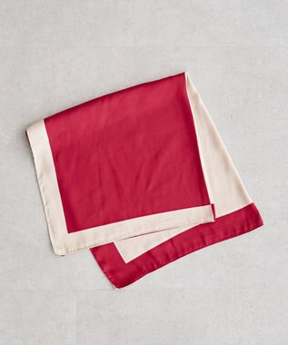 Green Parks ・スクエアパターンスカーフ　７０×７０ Red