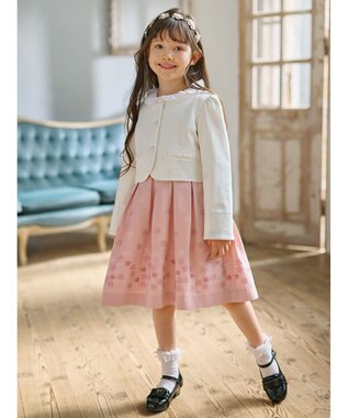 組曲 KIDS 【16-24㎝】レース付シルケット ショートソックス オフホワイト