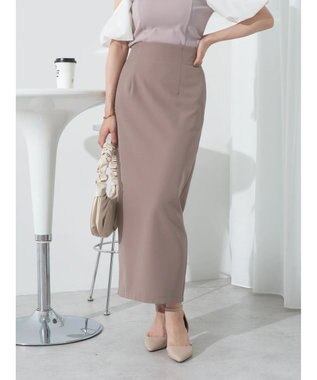 earth music&ecology マルチＷＡＹサス付タイトスカート Ivory