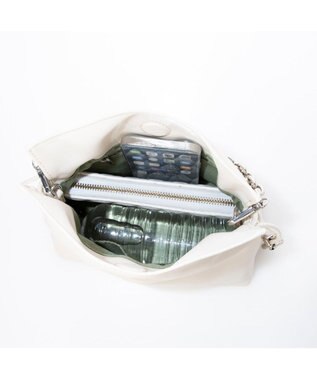 UNBILLION カシュカシュ cachecache / スクエア巾着2wayショルダー アイボリー