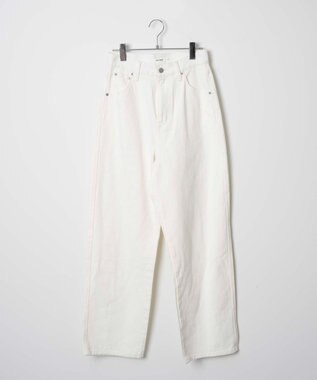 WEGO ルーズストレートデニムパンツ ホワイト