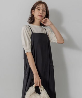 組曲 【WEB限定】バウンディングシャーティングキャミ ワンピース ブラック系