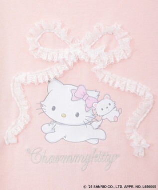 Green Parks チャーミーキティ/レースリボンプリントTシャツ Pink