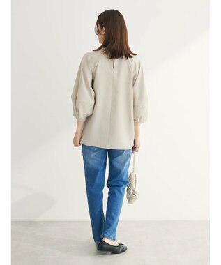 Green Parks 接触冷感　ラグランスリーブブラウス Light Beige