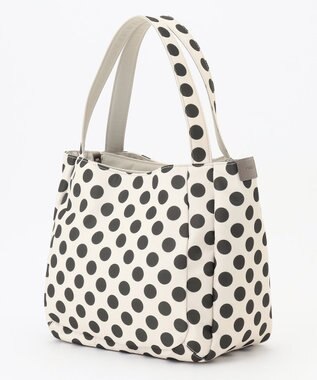 Y'SACCS 【Polka Dots】ボンディングトート　Mサイズ アイボリー