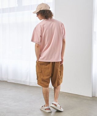 J.PRESS YORK STREET 【UNISEX】ブルドックワンポイント ポロシャツ ピンク系