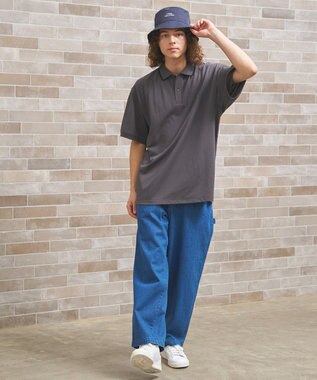 J.PRESS YORK STREET 【UNISEX】ブルドックワンポイント ポロシャツ グレー系