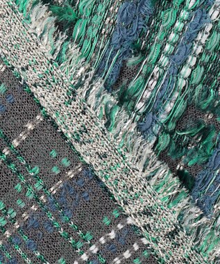 自由区 【カトリエムブーケ】Melange de couleurs カラーミックスカーディガン ブルーグレー系