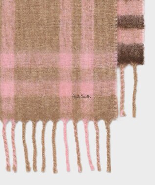 Paul Smith Cruxella チェック マフラー ピンク