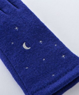 ORuKuBET 夜空刺繍ジャージグローブ(WOMEN)【タッチパネル対応】 ブルー