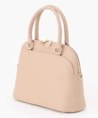 自由区 【MILOS】レザーポケット バッグ グレージュ