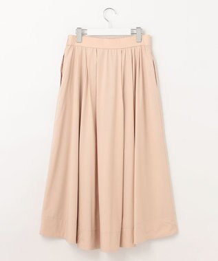 自由区 【XSサイズ～/洗える】ストレッチタイプライター タックギャザースカート ピンク系