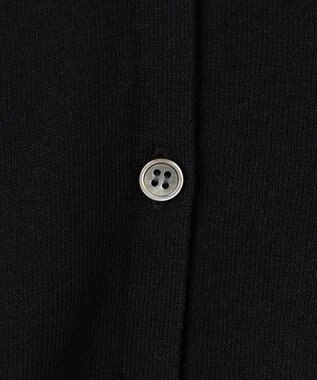 組曲 L 【先行予約・WEB限定】シアーニット 襟付き七分袖カーディガン ブラック系