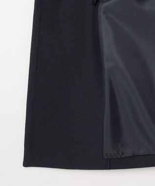 ANY SIS 褒めらレディストレッチ カラーレス ジャケット ネイビー