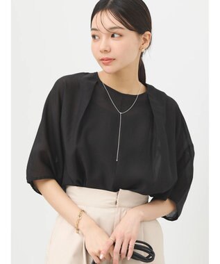 earth music&ecology バルーンスリーブブラウス