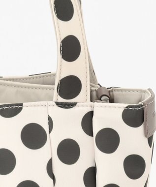 Y'SACCS 【Polka Dots】ボンディングトート　Mサイズ アイボリー