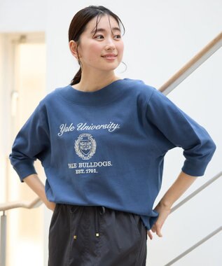ANY カレッジコラボトレーナー ネイビー×オフ刺繍(YALE)
