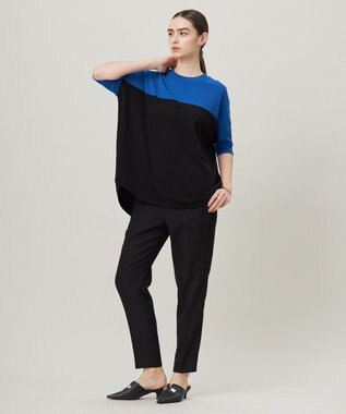 ICB L 【人気のため新色追加・接触冷感・UVカット・洗える】 VIS/NYハイゲージ プルオーバー ブルー×ブラック系