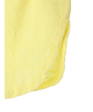 Green Parks Ｉ　ＳＥＴ２点　刺繍７分袖ブラウス＋タンクトップ Yellow