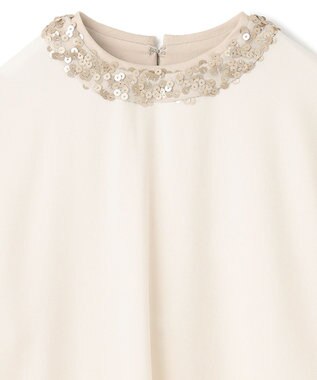 BEIGE， LA VERRERIE / スパンコールブラウス Ecru