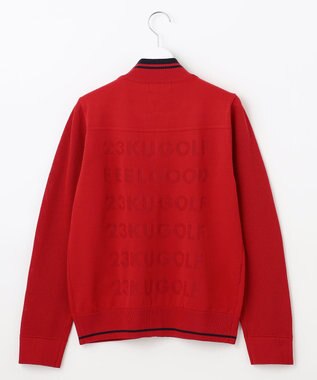 23区GOLF 【WOMEN】【ウォッシャブル】フルジップニットブルゾン レッド系