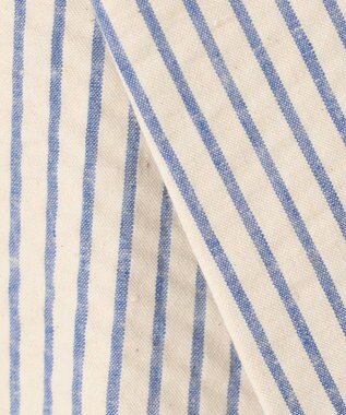 23区 S 【洗える】サッカーストライプ ジャケット アイボリー×ブルーストライプ