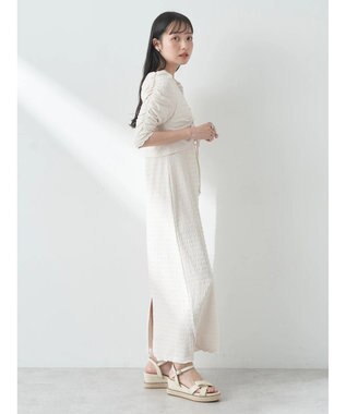 earth music&ecology やわらかカットソーレイヤード見えワンピース Ivory