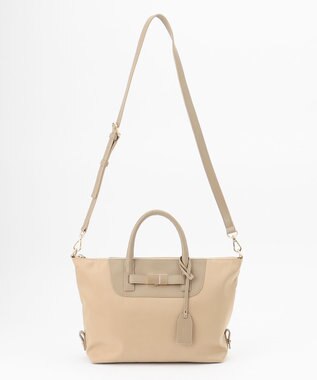 23区 LIMONTA ナイロン2WAY トートバッグ ベージュ系