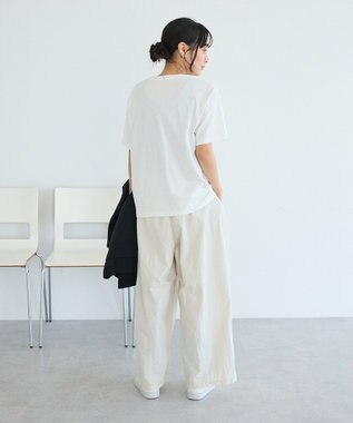 CRAFT STANDARD BOUTIQUE ツイストロゴハーフスリーブTシャツ Off White