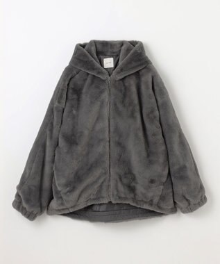 ANY 【手洗い可】ファーブルゾン チャコール
