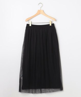 組曲 S 【WEB限定】チュールニット×リバーシブルスカート セット ブラック系