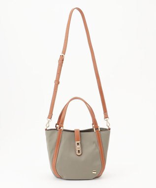 LA BAGAGERIE ひねり金具付きエレガンストート　SSサイズ グレージュ