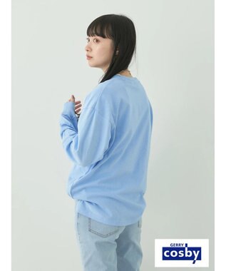 earth music&ecology Ｃｏｓｂｙ×ｅａｒｔｈ　ベアープリントロングＴシャツ Light Blue