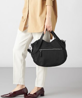 LA BAGAGERIE 【MONICA】サイドギャザー2WAYトートバッグ Mサイズ