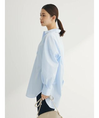 Green Parks イージーケア　ゆったりシャツ Sax