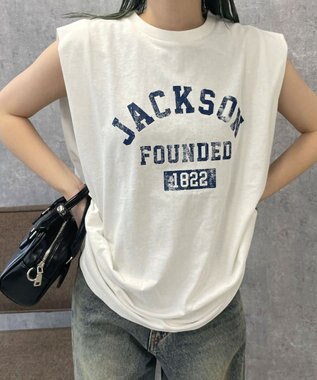 WEGO タックノースリーブT ホワイト