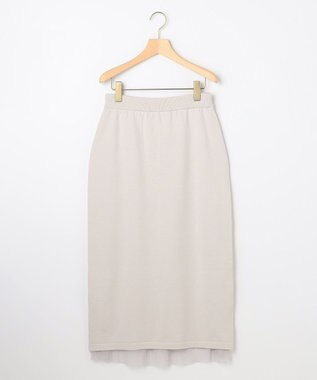 組曲 S 【WEB限定】チュールニット×リバーシブルスカート セット ライトグレー系