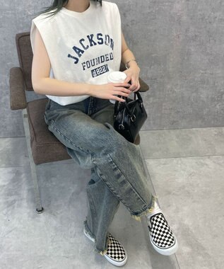 WEGO タックノースリーブT ホワイト