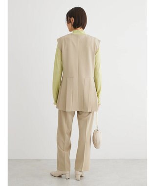 Green Parks ・Ｐｅｔｉｔ　Ｆｌｅｕｒ　タックテーパードパンツ Gray Beige