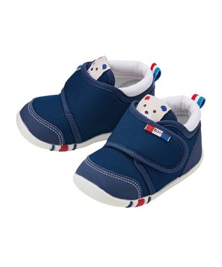 MIKI HOUSE HOT BISCUITS 【11.5-13.5cm】 ファーストベビーシューズ 紺