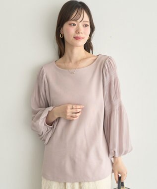 earth music&ecology マジョリカプリーツプルオーバー Pink