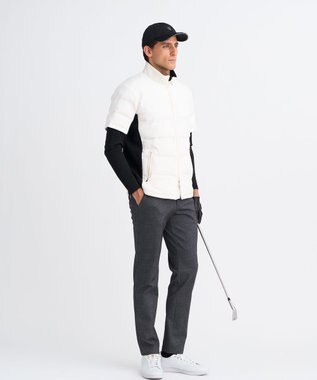 23区GOLF 【MEN】半袖パディングブルゾン ブラック系