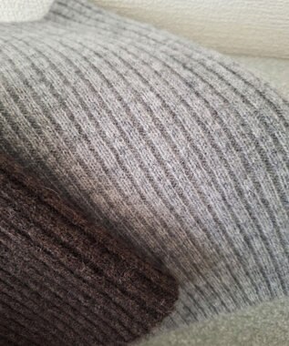TOQUE 〈大草直子さんアドバイザー〉ベビーアルパカ×ウール縮絨ニットネックウォーマー グレー