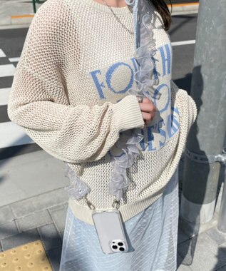 WEGO フリルストラップ グレー